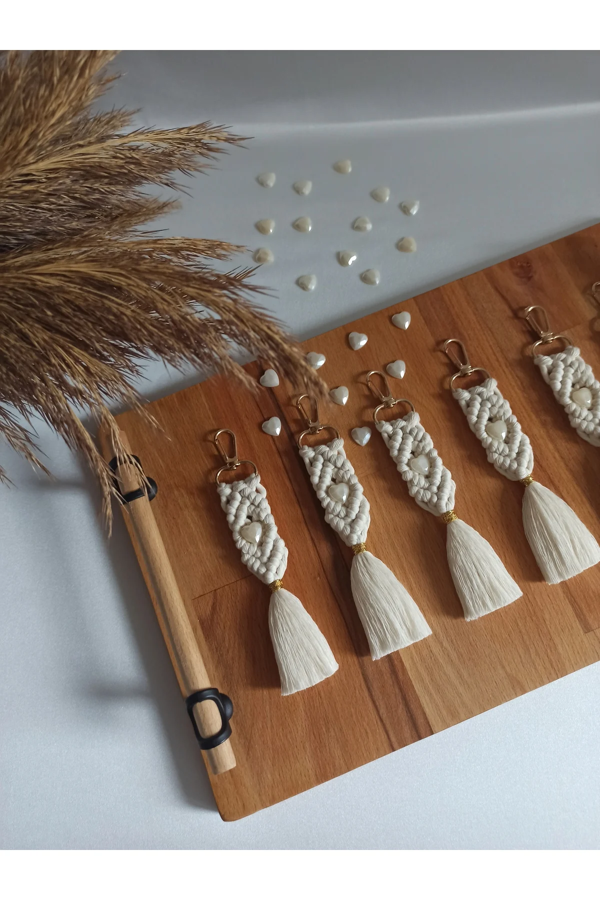 

Tassel Handmade Gift Macrame Wedding, henna, promise Macrame Gift Keychain 10 Pcs