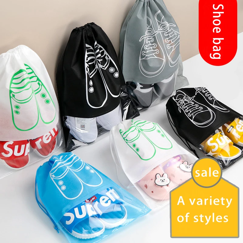 

Shoes Storage Bag Closet Organizer Bag Portable Drawstring Bag Pouch Jacket Pockets For Travel Organizer For Suitcases Dustproof