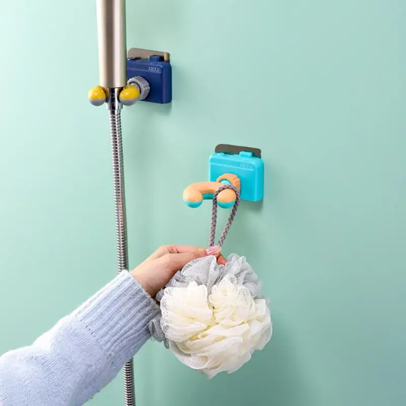 

Adjustable Drill-free Hook Self-adhesive Multi-purpose Showerhead Bracket Bathroom Accessory Shower Head Holder 360° Rotation
