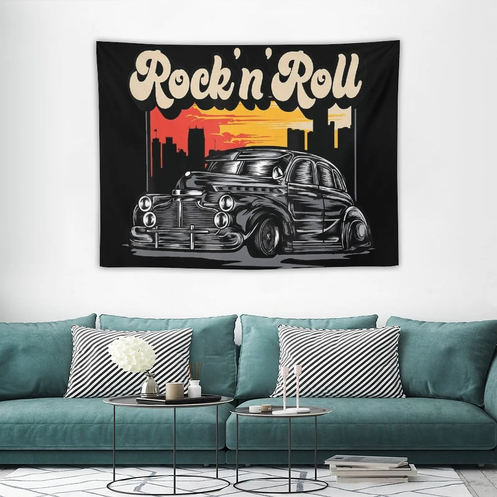 Гобелен в стиле рок-н-ролл украшения для дома художественные Настенные обои