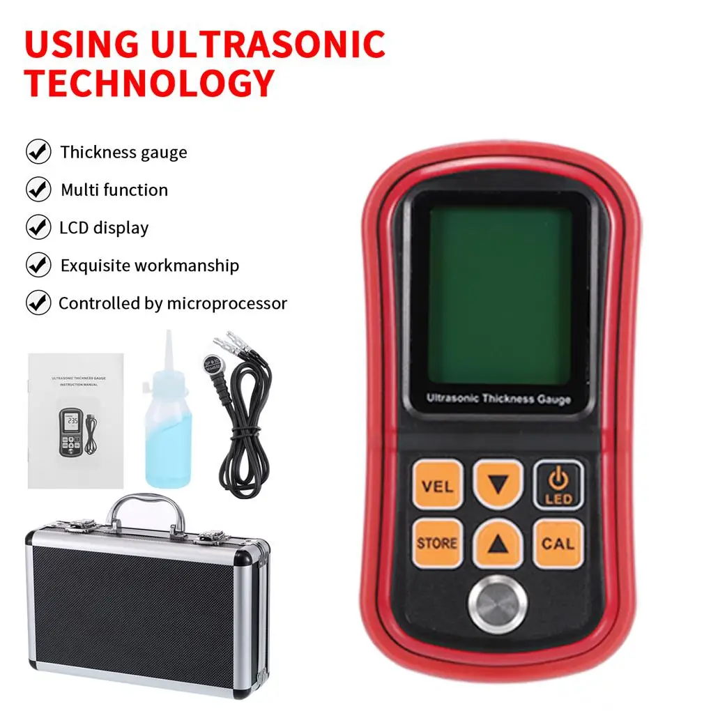 

Thickness Gauge Thick Meter Digital Tester Fine Workmanship Convenience LCD Screen Long-lasting Industrial Supplies