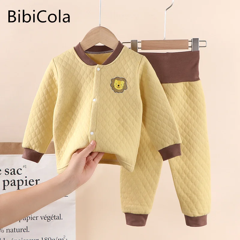 

Cartoon Pajamas Suits Children's Baby Boys Girls Spring Autumn Sleepwear Home Clothes Cotton Autumn Long Trousers Kids Pijamas
