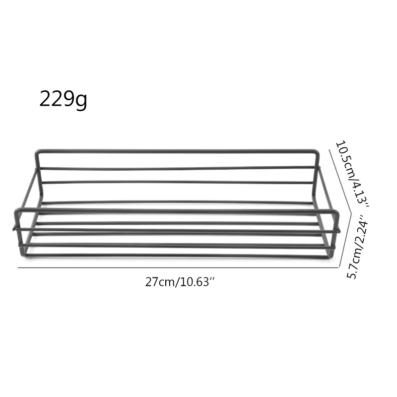 Настенная металлическая душевая Полка Caddy самоклеящаяся стойка-Органайзер |
