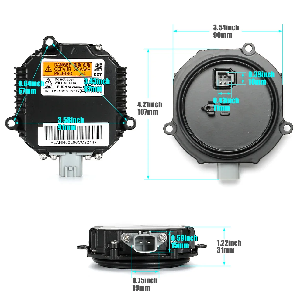 Новый ксеноновый балласт для фар с зажигающим шнуром 28474-8991A Nissan 350Z 370Z GT-R Altima Infiniti