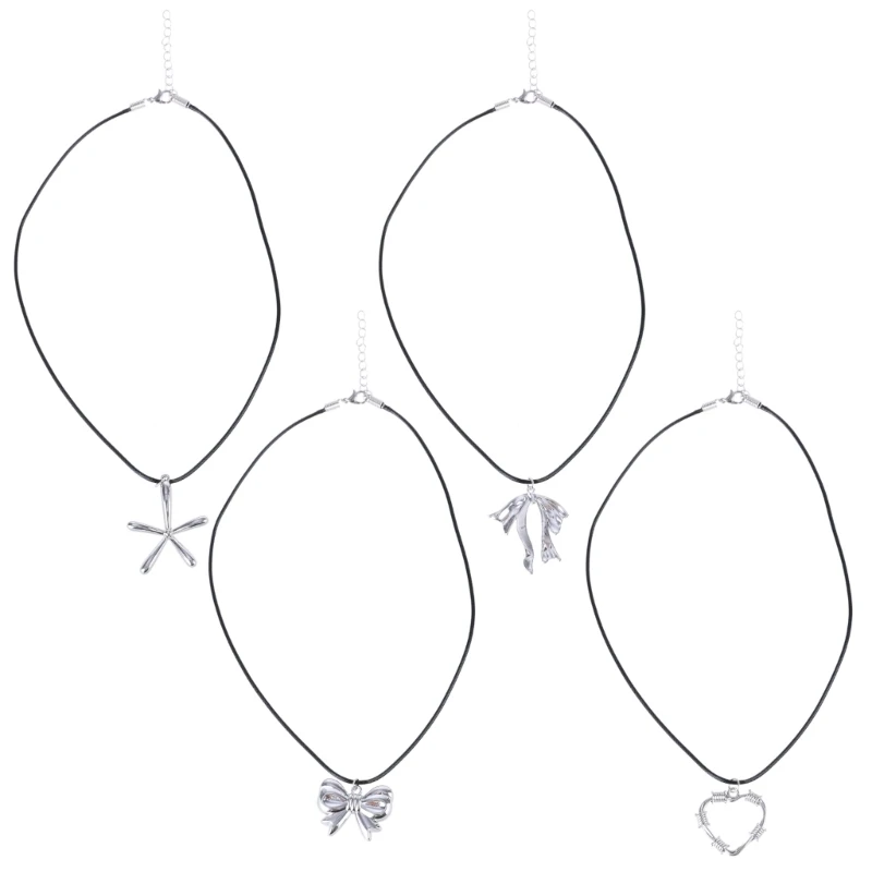 Металлическое ожерелье с подвеской для любительниц женской моды универсальная