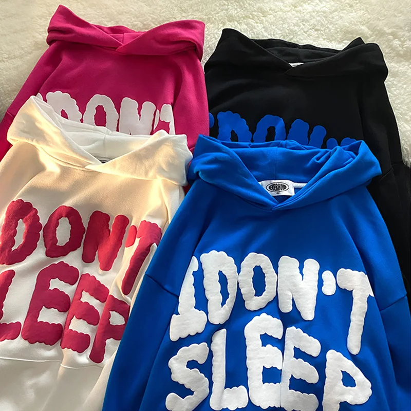 

hoodies women y2k clothes Long Sleeve 3D letter print hooded Sweatshirts Harajuku oversized hoodie goth tops Female clothing INS
