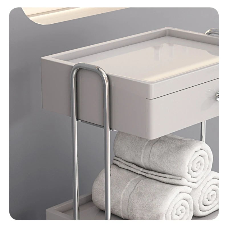 Чайный спа-тележка из нержавеющей стали для салона чистка ресниц косметическое