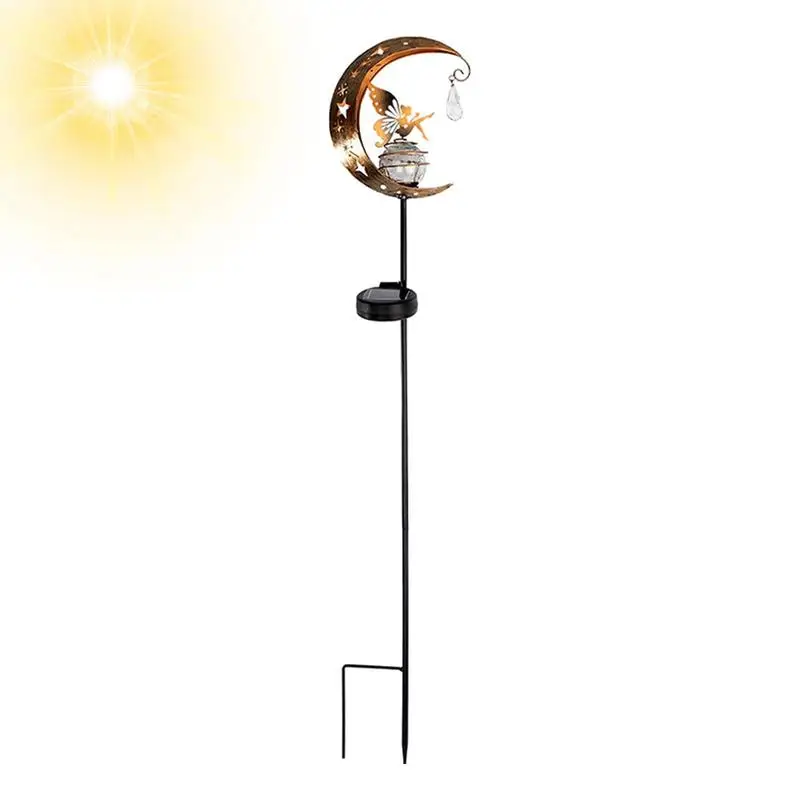 

Solar Garden Stakes Outdoor Decor Lights Garden Crackle Glass Globe Stake Lights Waterproof LED Lights For Garden Lawn Patio Or