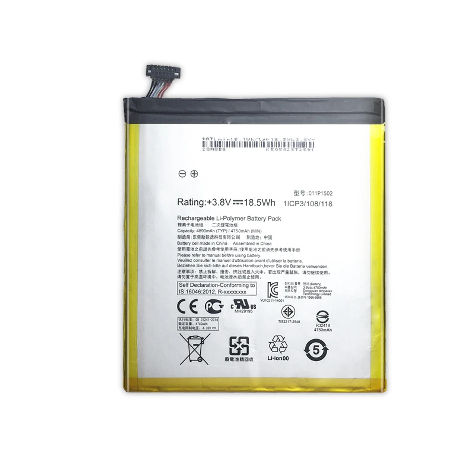 

C11P1502 Tablet PC Battery For ASUS ZenPad 10 Z300C Z300M P021(Z300CG) Z300CL ZenPad10 P023 P01T 10.1 Rechargeable Battery