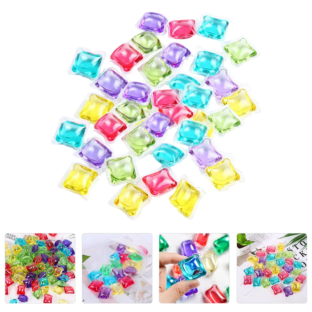 

100 Pcs Fragrance Clothes Washing Supplies Stain Remover Laundry Soluble Mantle Concentrate Ball Lovely condom