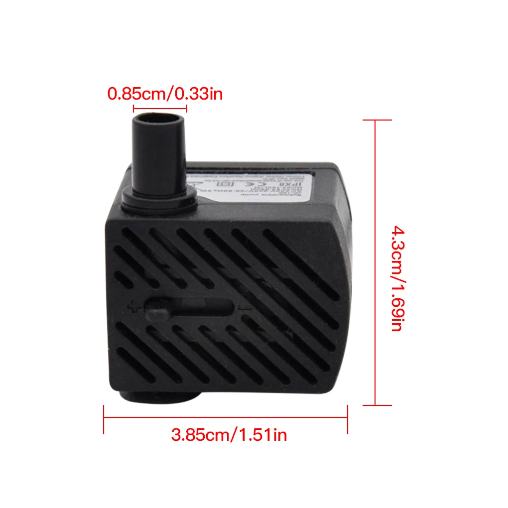 

3 Вт водяной насос 180L H аквариум Электрический погружной водяной насос аквариумный аксессуар