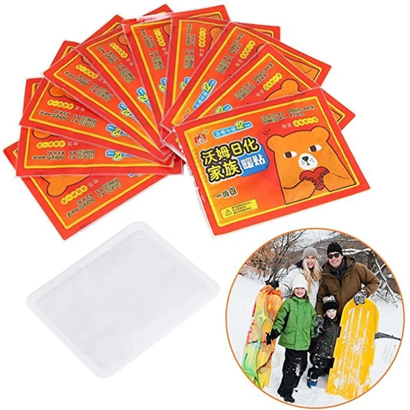 

Winter Body Warmer Stick, 10 Pack Lasting Keep Hand Feet Shoulder Foot Warm Paste Pads Relieve Dysmenorrhea Heated Patch Wraps