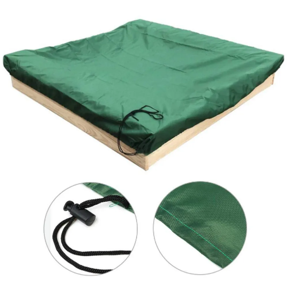 

With Drawstring Dustproof Waterproof Bunker Outdoor Garden Oxford Cloth Shelter Canopy Children Toy Sandpit Pool Sandbox Cover