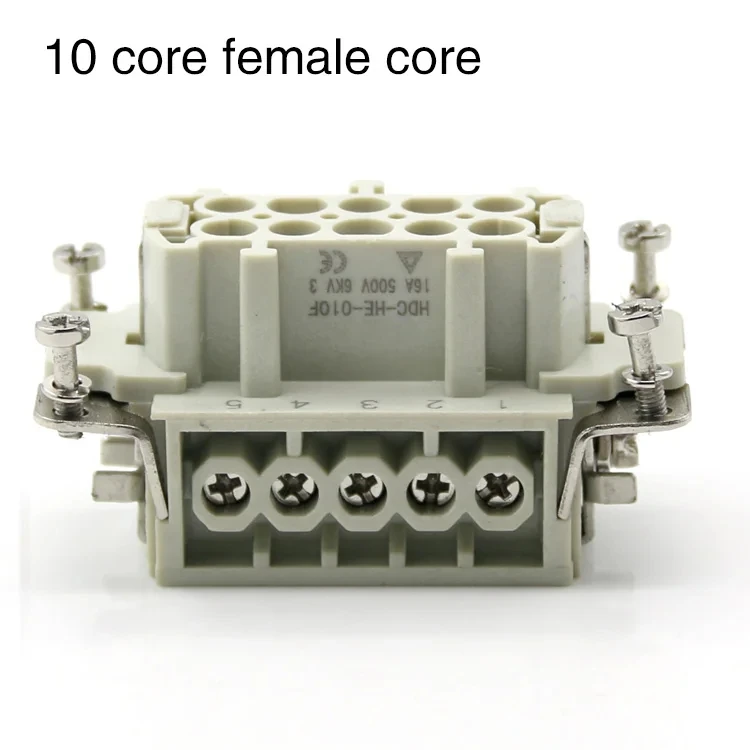 

Сверхмощные разъемы WZAZDQ HDC-HE-010 10-контактные 16A500V