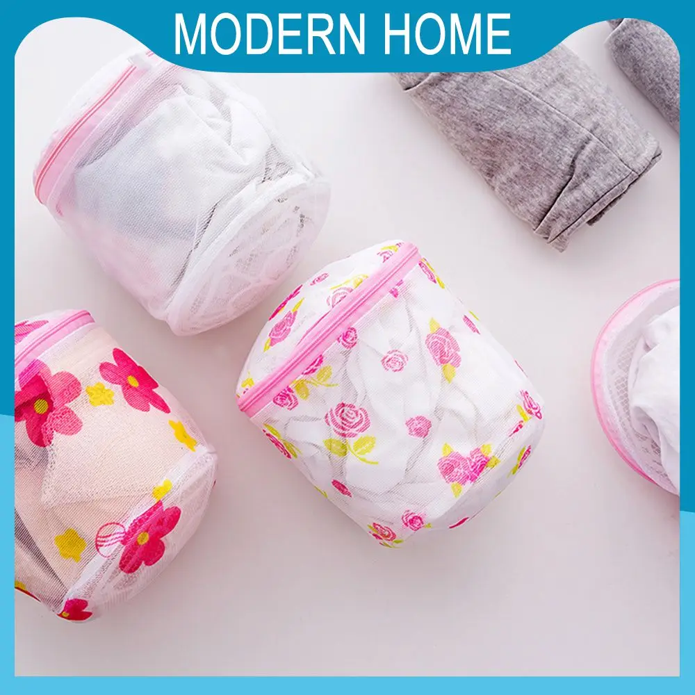 

Thick Bras Protector Net Can Accommodate 1-2 Bras 16×14cm Bra Underwear Washing Bag Encrypted Multi-functional Lanyard Design