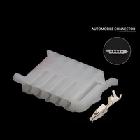 Free shipping 100 sets 5 Pin 3.5 Series 357955968A  Unsealed Wiring Socket Auto Plastic Housing Plug Car Connector With Terminal