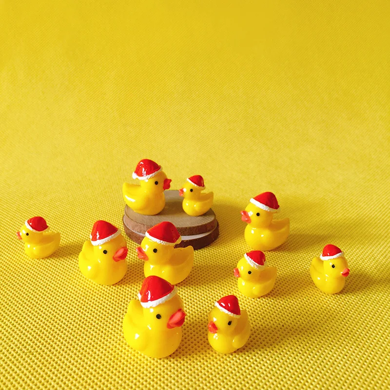 10 шт./мини-утка/миниатюры/очаровательные милые/феи садовые гномы/декорации для мохового террариума/ремесла/бонсай/фигурки для кукольных домиков/материалы на.