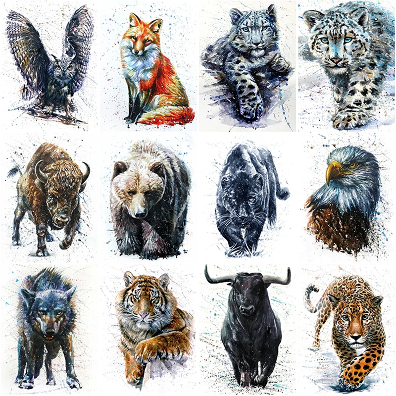 

50*70CM 5D DIY Diamond Painting Scenery Diamond Embroidery Animal Cross Stitch Full Round Drill Crafts Home Decor Manual Gift