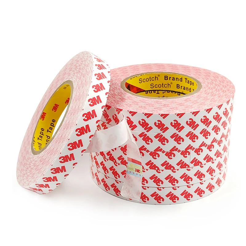 3M 55236 Double Sided Adhesive Tissue Tape Strength Ultra Thin Viscosity Temperature Resistant Strong Clear Length 50M