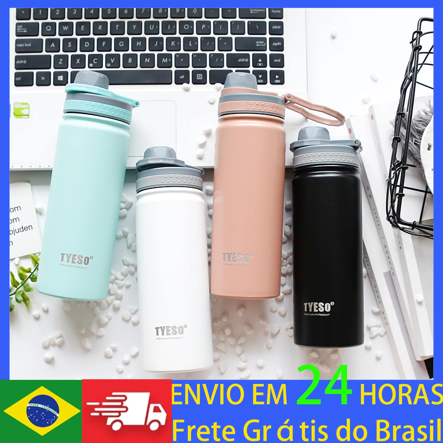 

Portable Insulation Thermos Bottle Stainless Steel Water Bottle Double Walled Vacuum Flasks Keeps Hot & Cold Sport Thermal Mug