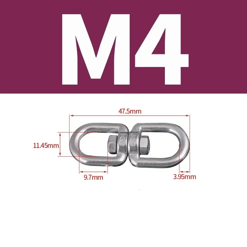 

Вращающиеся кольца карабины из нержавеющей стали M4 M5 M6 M8 M10