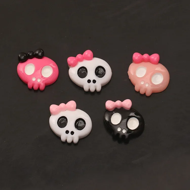 Мини-голова черепа на Хэллоуин детская мультяшная тематическая заколка для