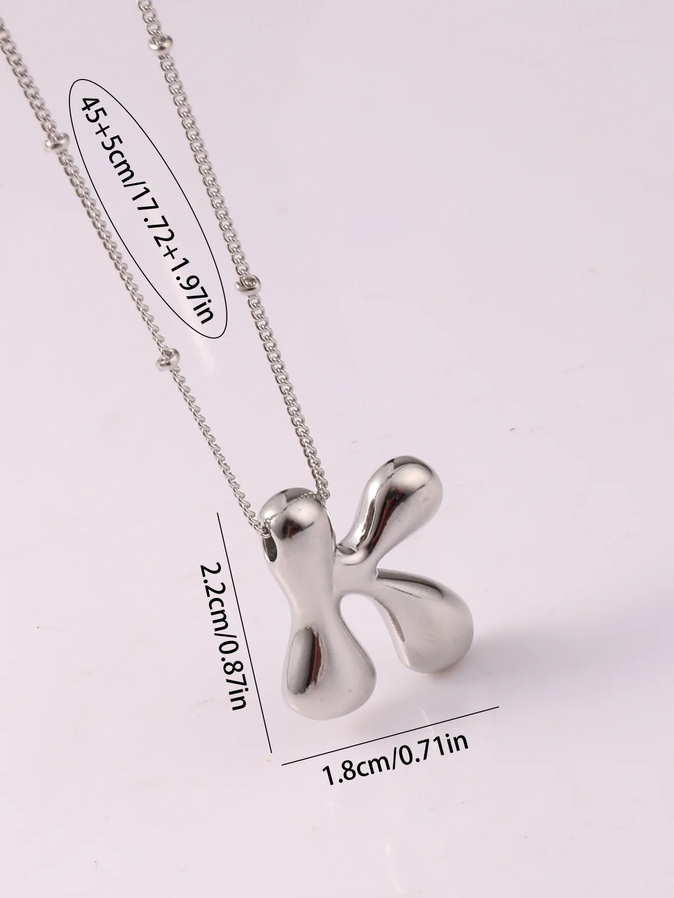 Водонепроницаемое 26-английское ожерелье с подвеской в виде буквы и начального