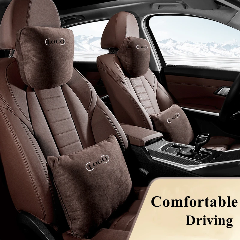 For Audi Car Pillow Neck Rest Cushion Waist Headrest Support Seat / Maybach S Class A3 A4 A5 A6 A7 A8 Q2 Q3 Q5 Q7 RS |