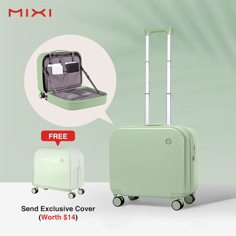 Aesthetic Design Carry On Suitcase Travel Luggage Boarding Cabin Case For Short Trip Trolley Hardside Designer 16 Inch Suitcases