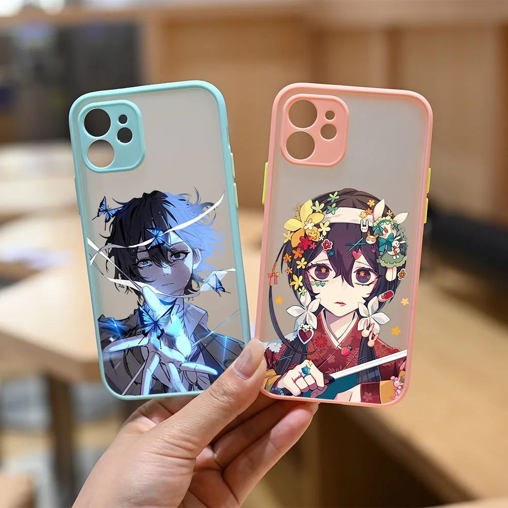 

Прозрачный чехол для телефона с поп-мультяшным аниме и парой iPhone 11 12 13 Pro Max Mini XR X XS 6s 7 8 Plus, жесткий чехол из поликарбоната