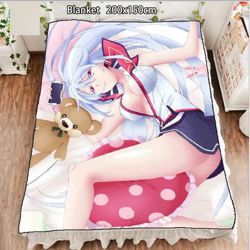 

Anime Fleece Blanket Hybrid x Heart Magias Academy Ataraxia Chidorigafuchi Aine quilt carpet soft Bedding Accessories 200x150cm