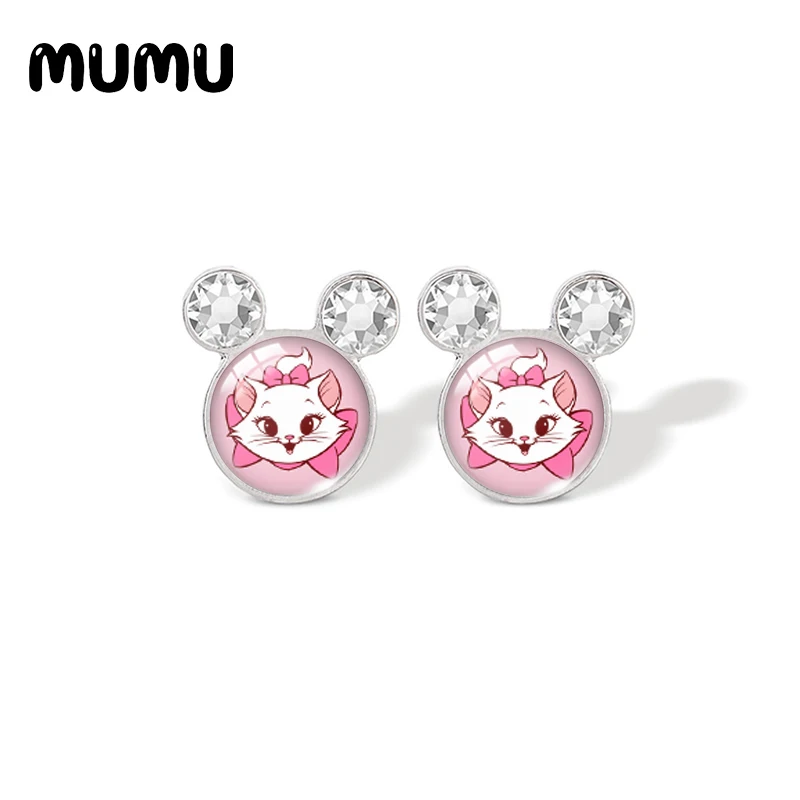 

2021 новые аристократы Микки серьги Мари дюхаты стеклянный купол фото ювелирные изделия ручной работы с кристаллами