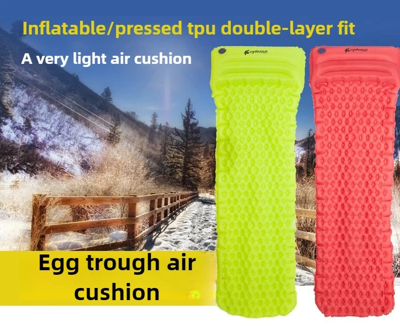 Фото Naturehike Aislamiento Térmico Ultraligera, Esterilla de Camping Inflatable con Almohada, Colchoneta Antideslizante para Mochilero №1