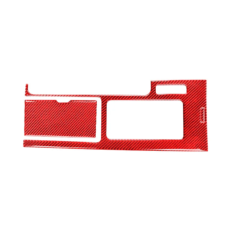 

For Ford Mustang 09-13 Real Red Carbon Fiber Other Interior Accessories Gear Panel Frame Trim Stickers Car Stylying