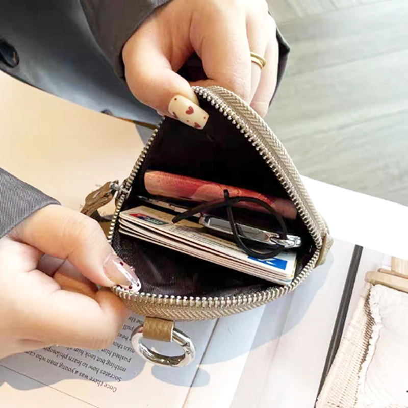 Треугольный кошелек для монет на заказ чехол наушников из натуральной кожи с