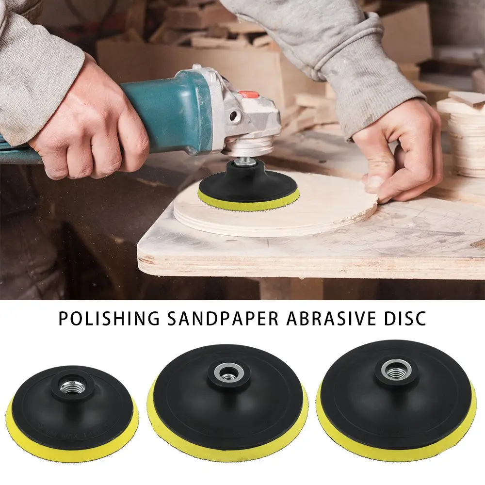 

Polish Disc 3/4/5" Abrasive disks Sandpaper Self-adhesive Disco soporte Pad Hook-Loop Plate Sanding Disc Backing Pad