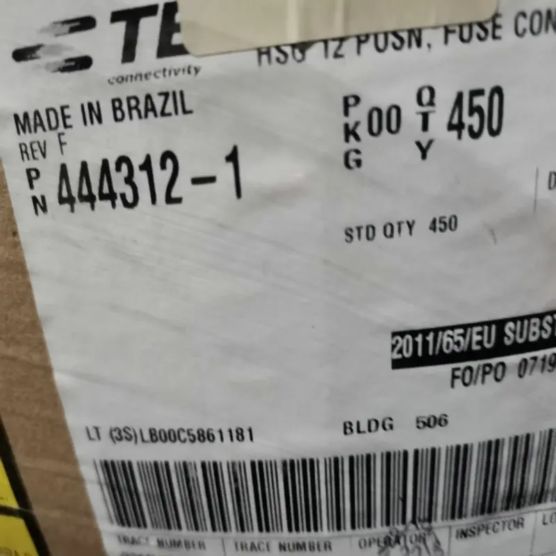 

TE/Tyco original connector 444312-1 connector MOQ