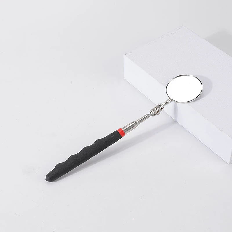 

1Pc 50mm Car Telescopic Detection Lens Inspection Round Mirror Stainless steel Automotive Inspection Hand Repair Tools
