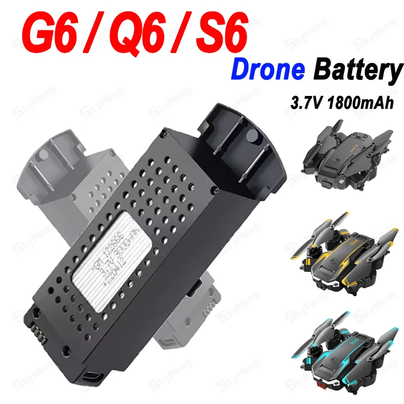 

Батарея для дрона G6 3,7 в 3000 мАч для S6/Q6 аккумулятор 8K 5G профессиональные запасные части для воздушной антенны HD оригинальная запасная батарея для G6 Pro