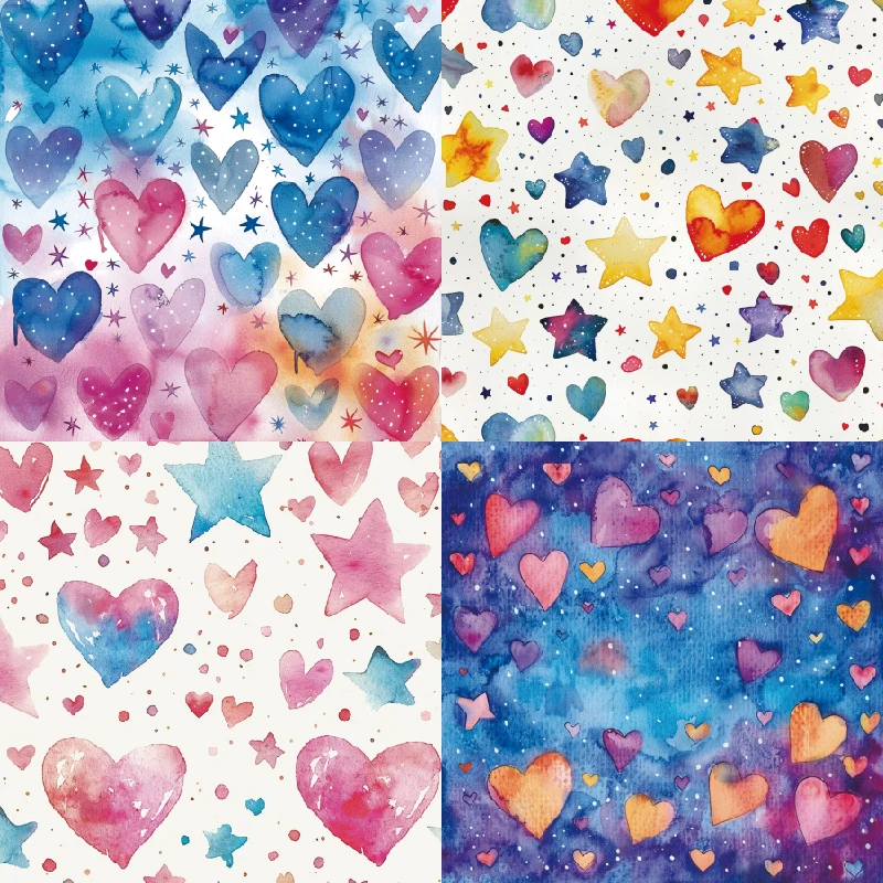 Panalisacraft 24 листа 6 &quotX6&quot Радуга Звезда Сердце бумага для скрапбукинга Скрапбукинг