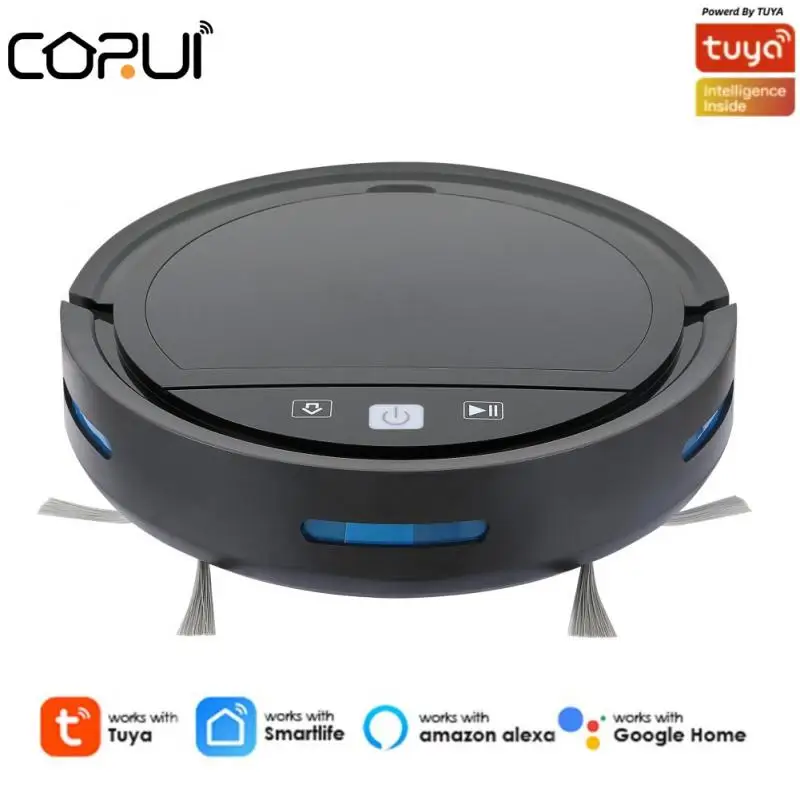 

Умный робот-пылесос Tuya с пультом ДУ и поддержкой Alexa