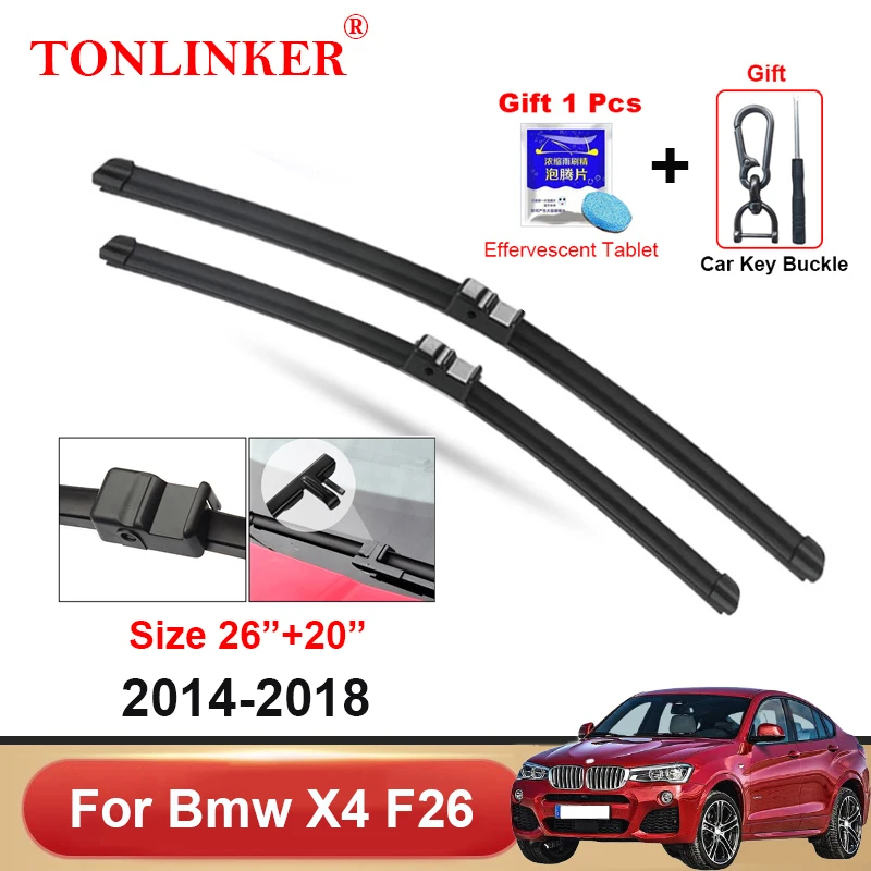 Автомобильные щетки стеклоочистителя TONLINKER для Bmw X4 F26 2014 2015 2016 2017 2018