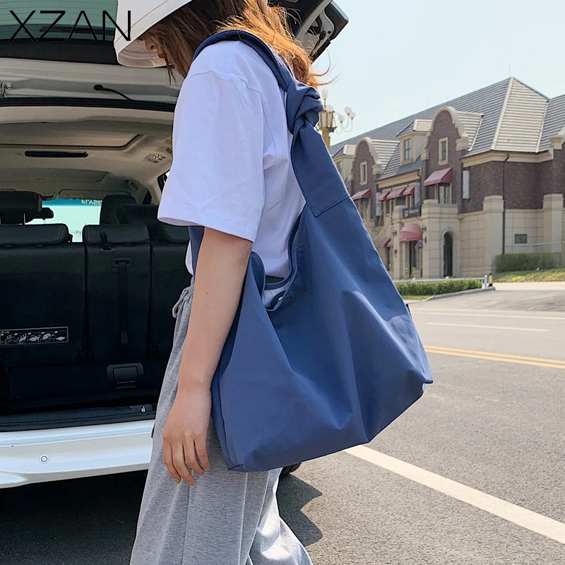 

Large Capacity Shoulder Bag for Women Nylon Fashion Casual Bucket Women's Handbag Brand Design New Summer Female Shopper Bags