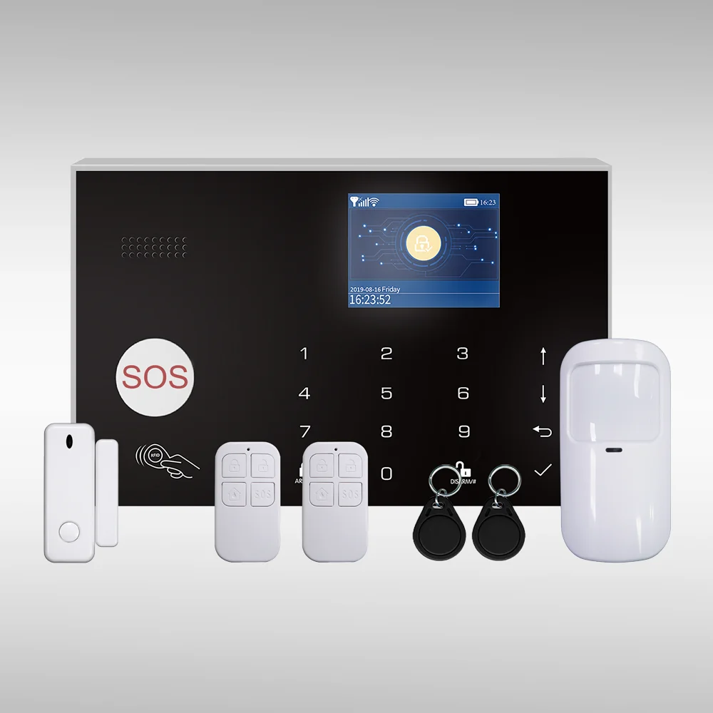

Система сигнализации для домашнего использования, беспроводной пульт дистанционного управления Tuya, датчики окон и дверей, монитор безопасности, комплект для умного дома