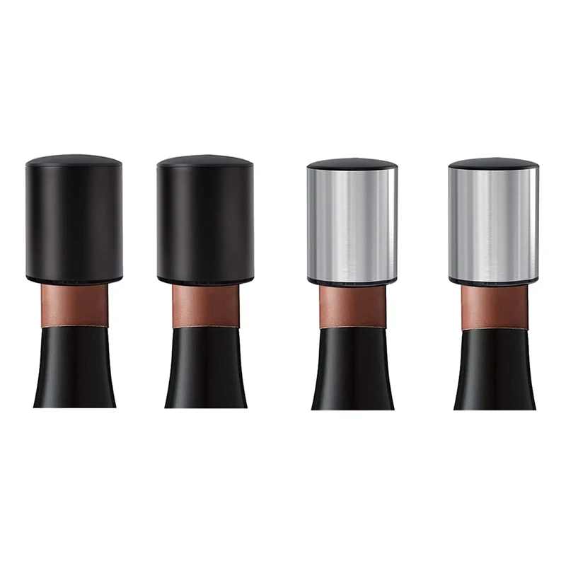 

Пробки для винных бутылок с вакуумом, пробка для винных бутылок со встроенным насосом для сохранения свежести вина, многоразовая пробка для...