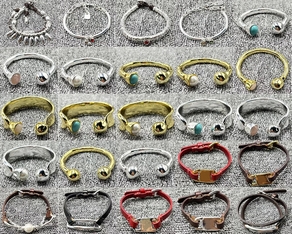 

2023 New Hot Sale Exquisite Fashion Electroplated 925 Silver Exquisite Multiple Beads Bracelet Button Bracelet Holiday Gift