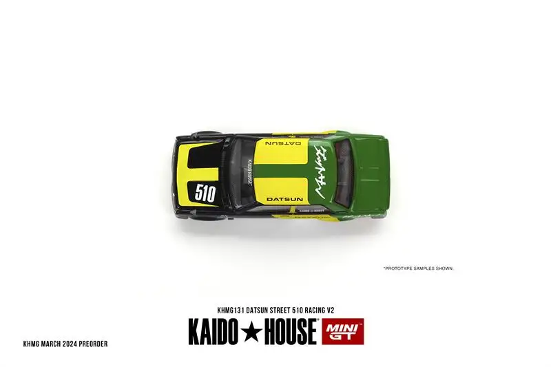 Kaido House x MINI GT 1:64 Datsun Street 510 Racing V2 Литая модель автомобиля