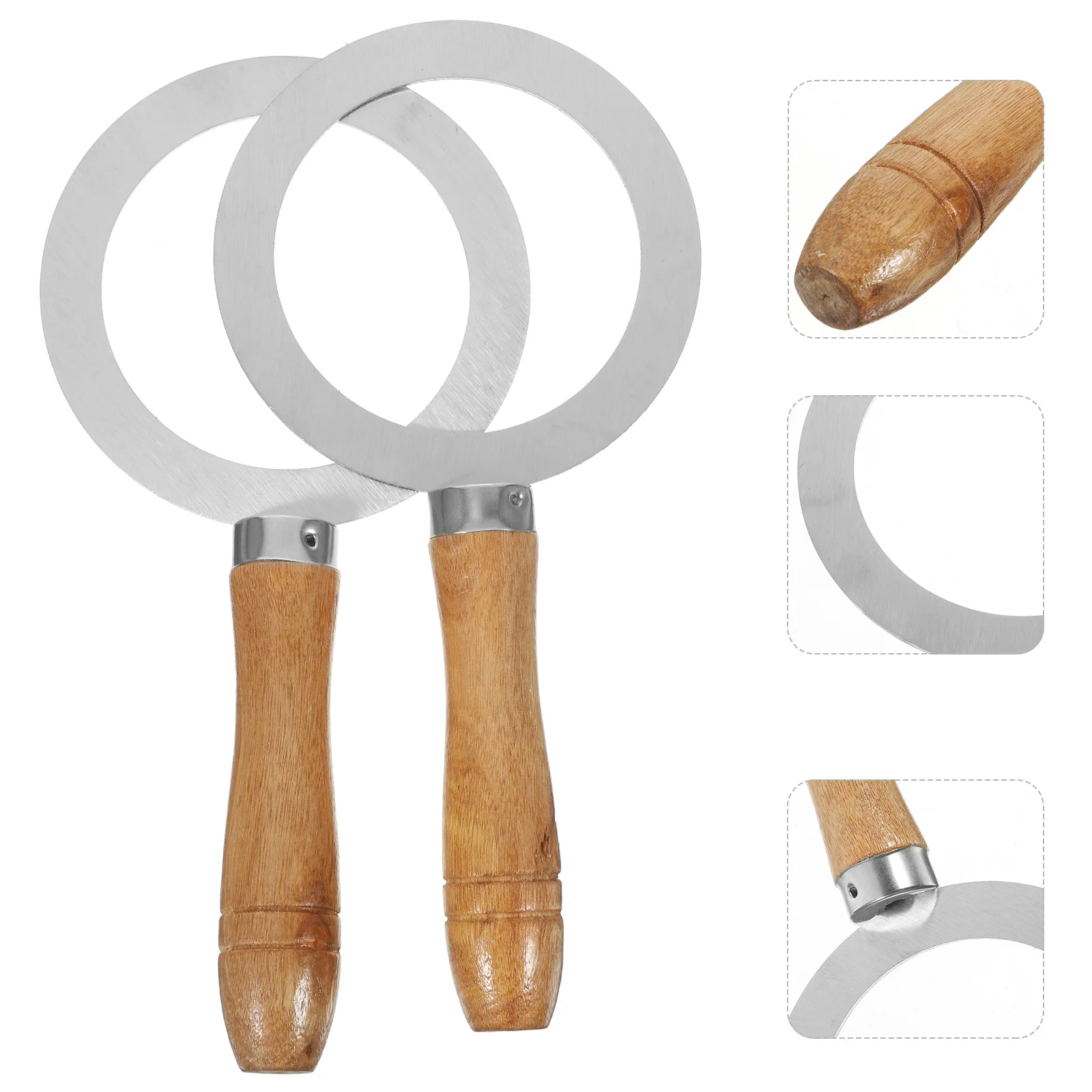 

2 Pcs Milk Tea Baking Rings Coffee Making Cup Tools Washer Espresso Rim Cover Wooden Handheld Cups