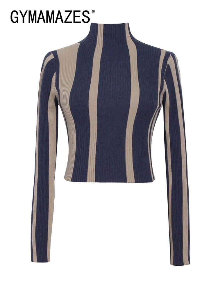 

Женская футболка с длинным рукавом и высоким воротником