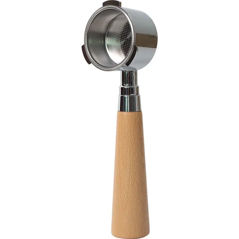 

Ручка для кофемашины, ручка без дна, подходит для Bocui Mofei, тройная, нержавеющая сталь, 51 мм, цвет порошка